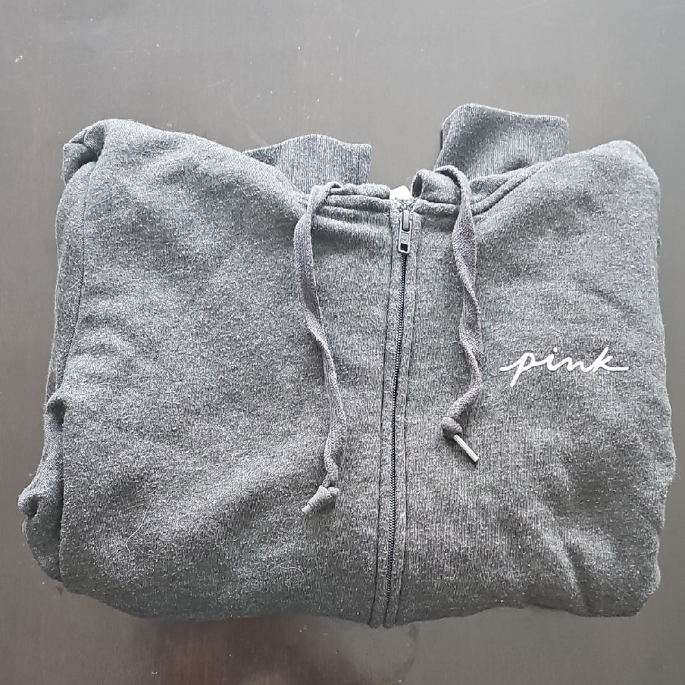 Victoria's Secret Charcoal Zip-Up Sweater